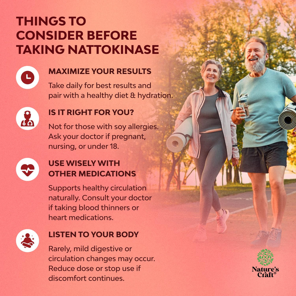 Nature's Craft nattokinase label detail highlighting USA formulation and GMP.