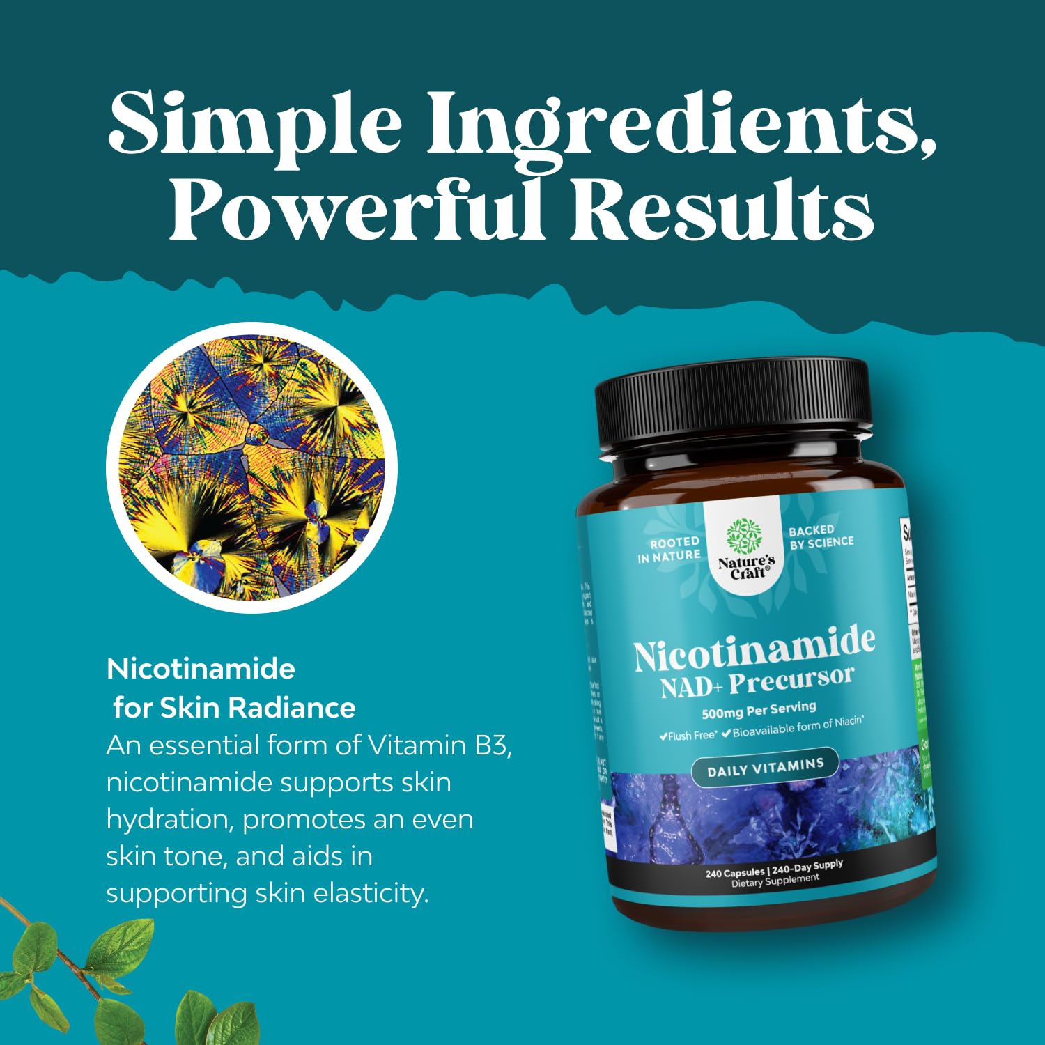 Natures Craft Niacinamide boosts potential brain focus and energy support.
