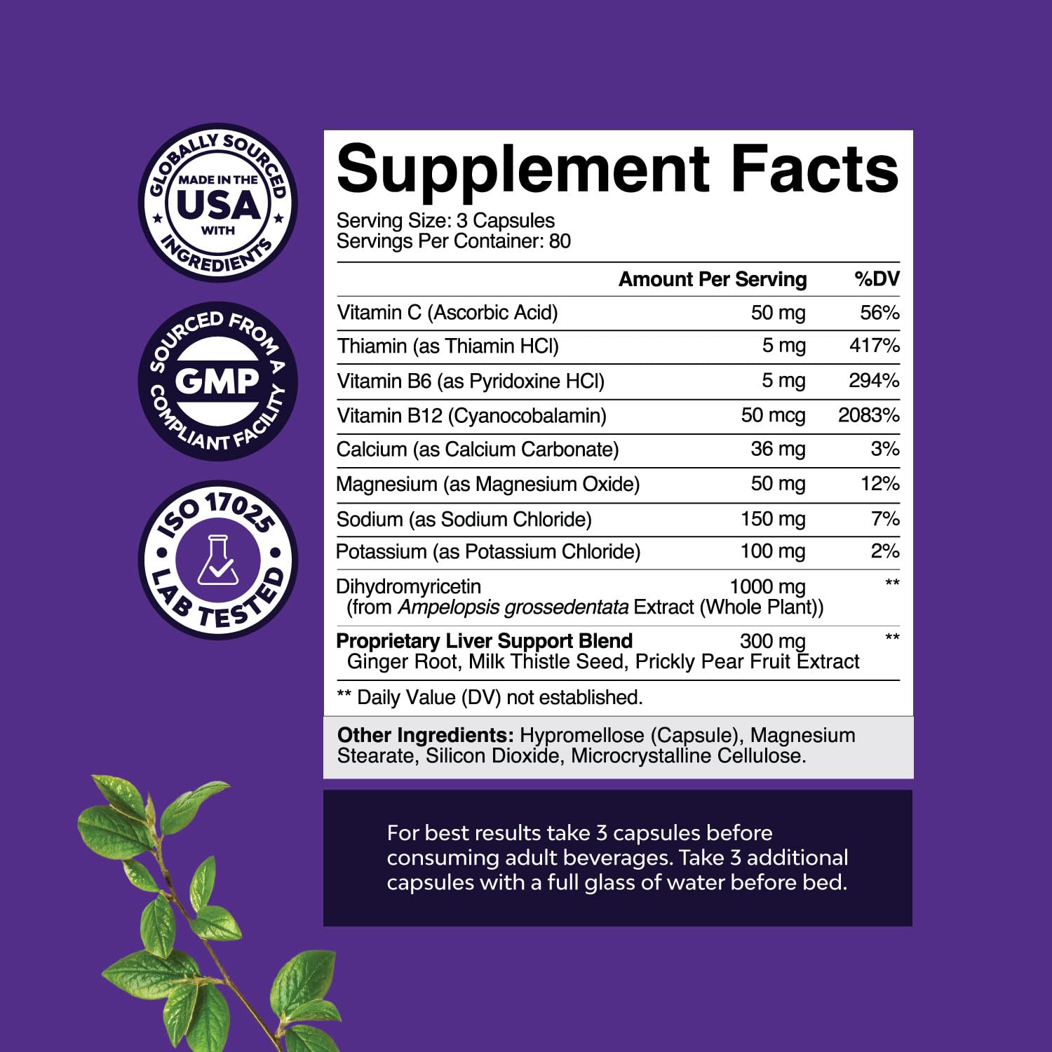Nature's Craft Nighttime Liver Detox capsules close-up highlighting 240 capsules for daily use.