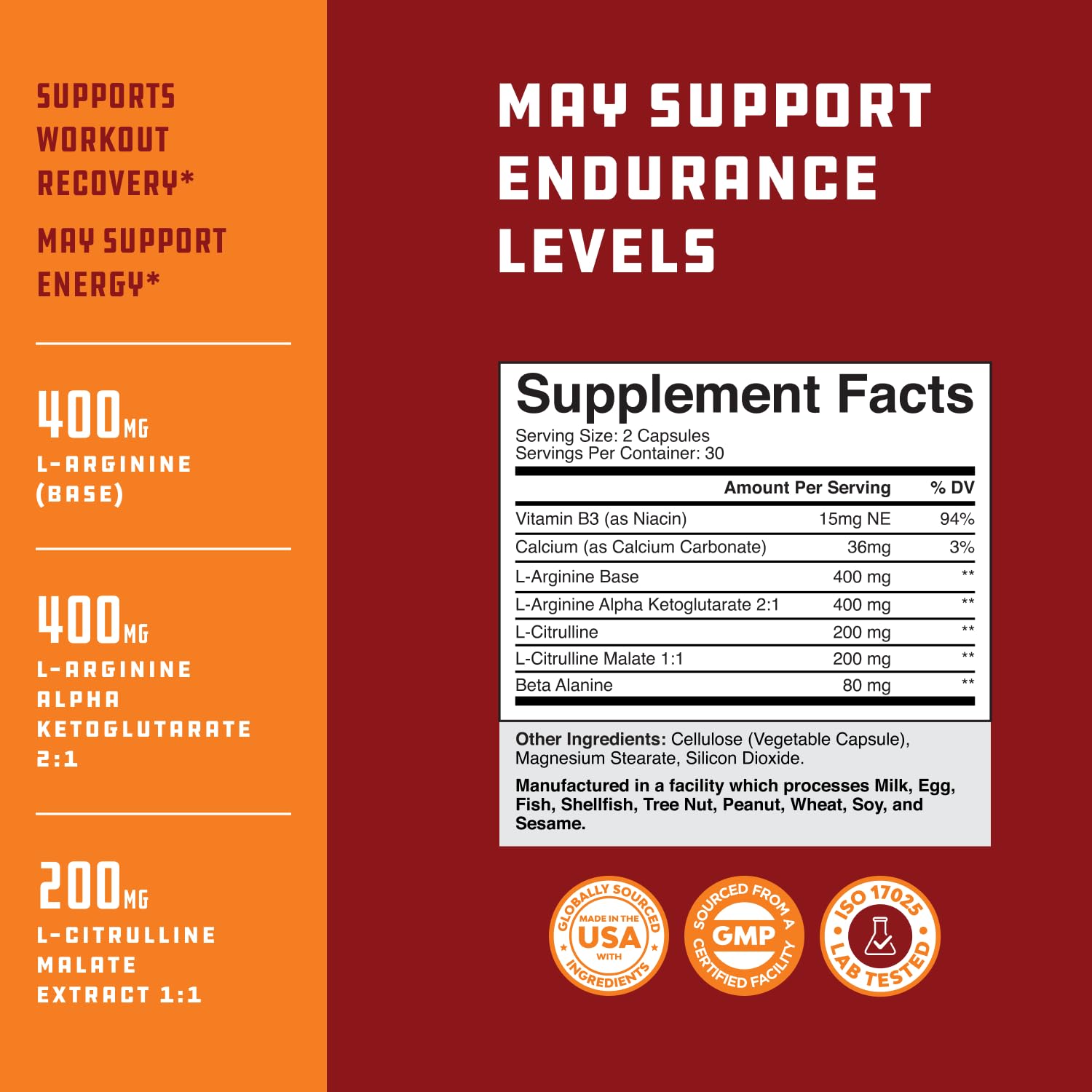 Natures Craft no-rush energy pills provide clean pre-workout energy for workouts.