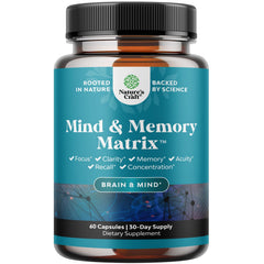 Natures Craft nootropic brain supplement bottle supports focus and memory for daily tasks