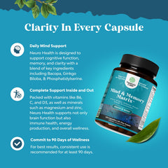 Natures Craft nootropic capsules close-up for daily cognitive support.