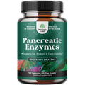 Natures Craft Pancreatin Digestive Enzymes for Digestive Health - Amylase, Protease & Lipase - 120 Count