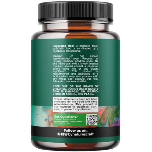 Natures Craft pancreatin capsules close-up showing easy-to-swallow form