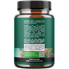Natures Craft pancreatin capsules close-up showing easy-to-swallow form