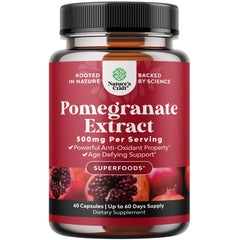 Natures Craft Pomegranate Capsules bottle: convenient antioxidant support for daily vitality.