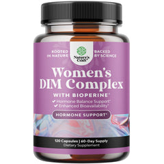 Natures Craft Potent DIM bottle front indicates potential hormone balance support
