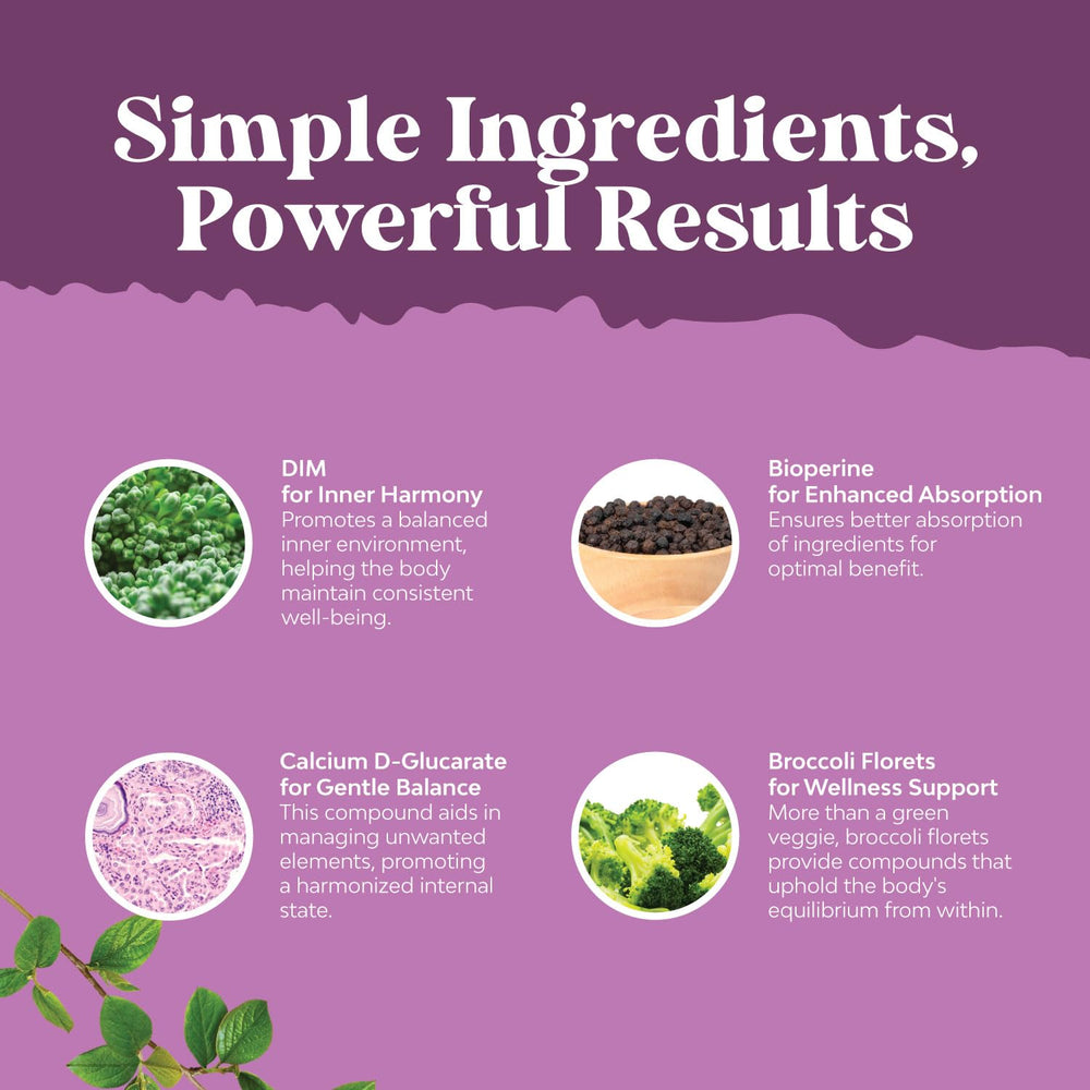 Ingredients include calcium and broccoli blend in Natures Craft DIM