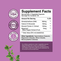 Closeup of Natures Craft Potent DIM capsules for easy supplementation