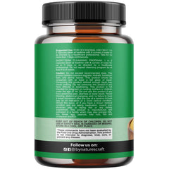 Probióticos de Natures Craft en cápsulas para equilibrio intestinal.