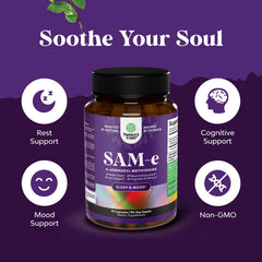 Natures Craft SAM-e label close-up showing 150mg potency.