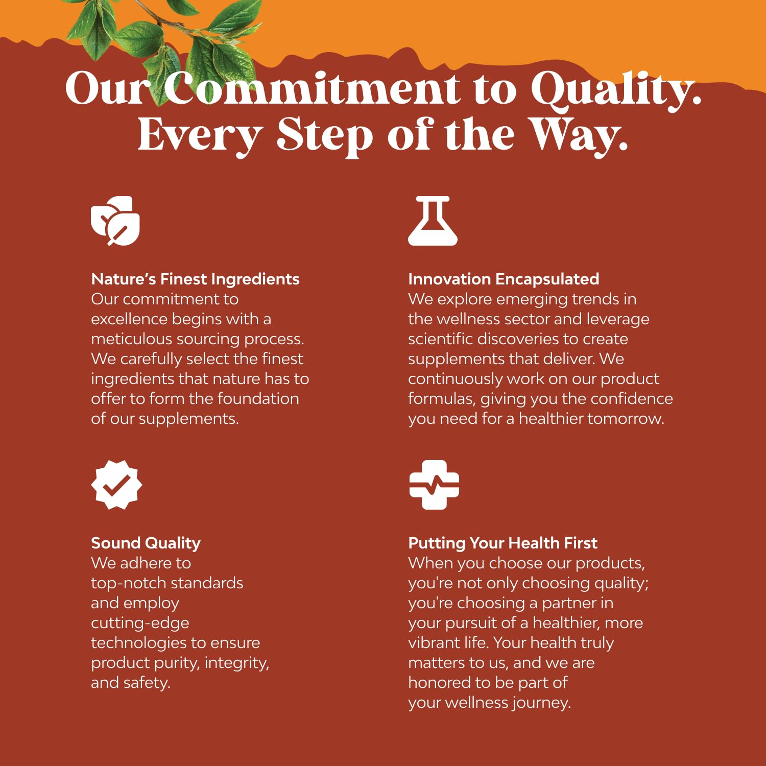 Natures Craft product packaging emphasizing purity and responsible production