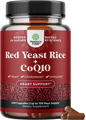 Nature's Craft Red Yeast Rice with CoQ10 bottle front for heart health support