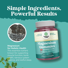 Closeup of Natures Craft Calm Magnesium Gummies, raspberry soft chews with appealing texture