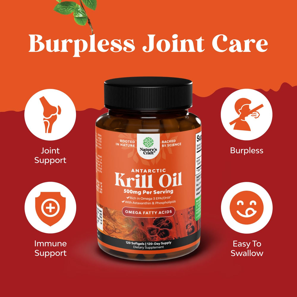 Natures Craft Sustainable Krill Oil product photo underlines responsible sourcing and quality