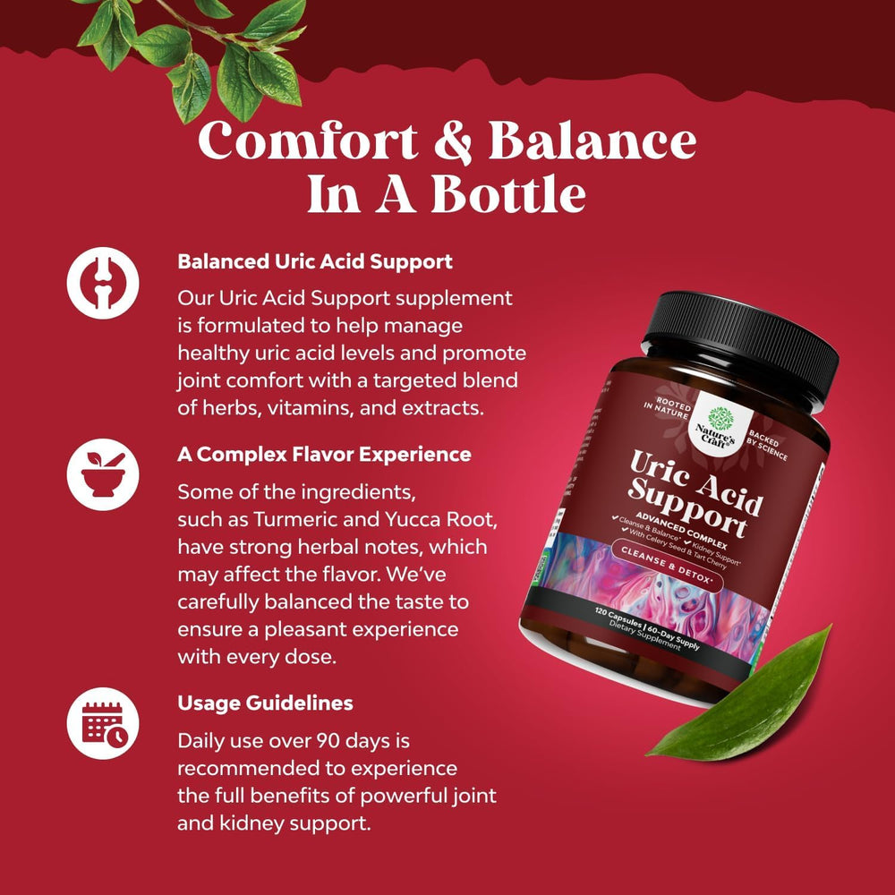 Nature's Craft tart cherry blend capsules for healthy inflammation support.