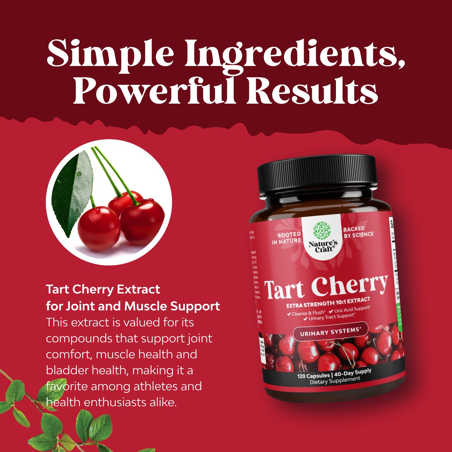 Nature's Craft capsules close-up showcasing easy daily use.