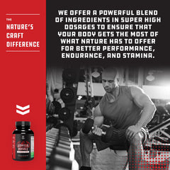 Nature's Craft testosterone booster capsules offer convenient daily energy and drive.