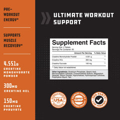 Close-up of Natures Craft Tri-Phase Creatine tablets highlighting compact dose