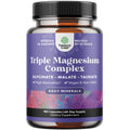 Natures Craft Triple Magnesium Complex – High-Absorption Glycinate Malate Taurate 400 mg | 180 Capsules