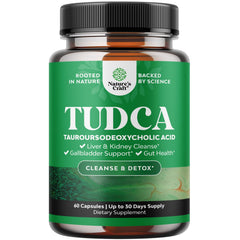 Natures Craft Tudca bottle front showing premium liver support packaging