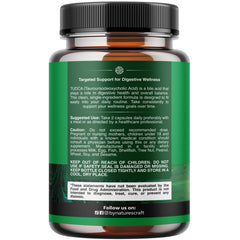 Natures Craft Tudca capsules close-up highlighting small, easy-to-swallow pills