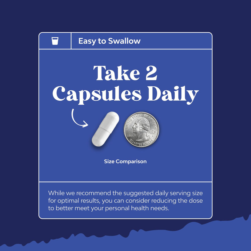 Natures Craft two-capsule daily serving shown as part of routine.