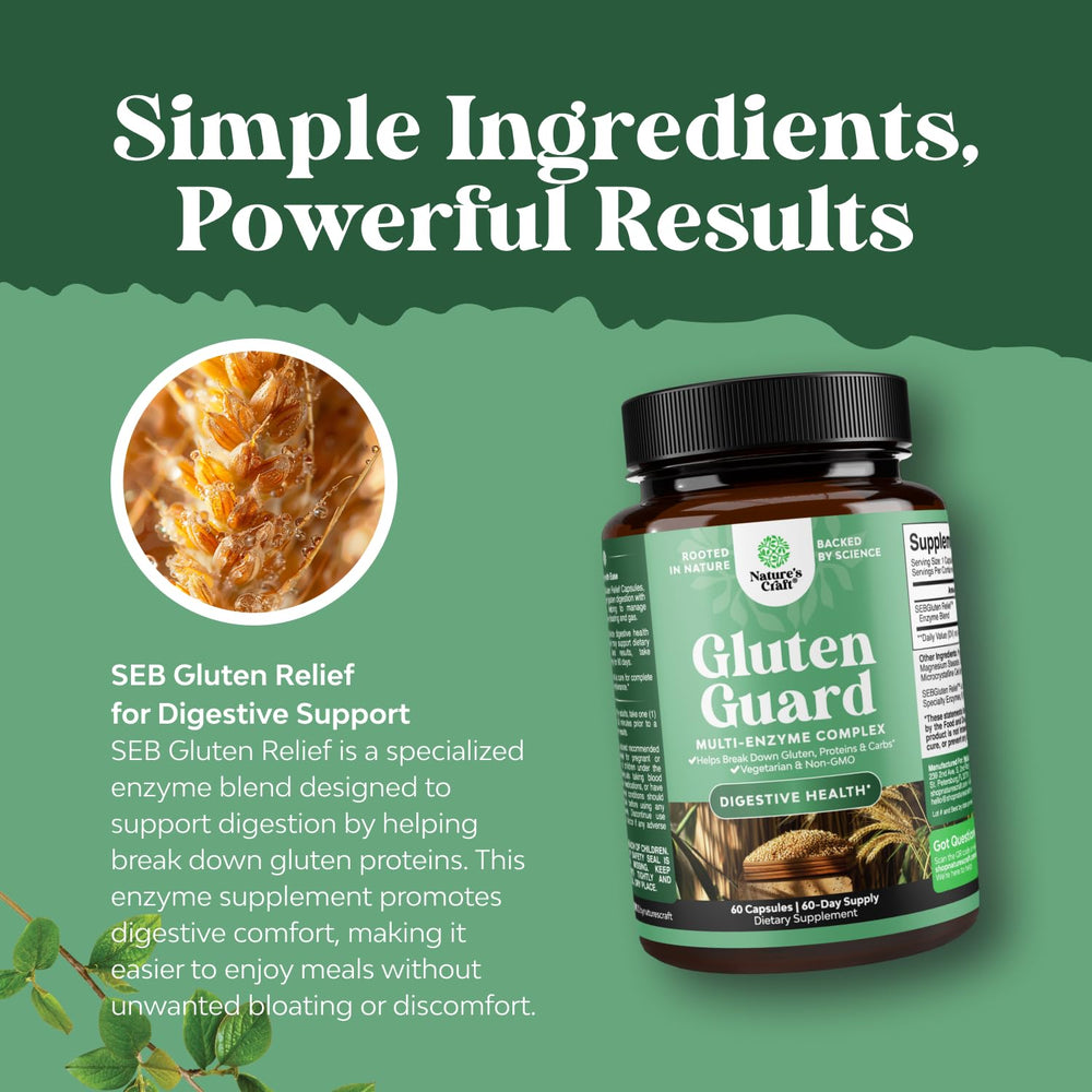 Nature's Craft vegan non-GMO capsules for digestive wellness