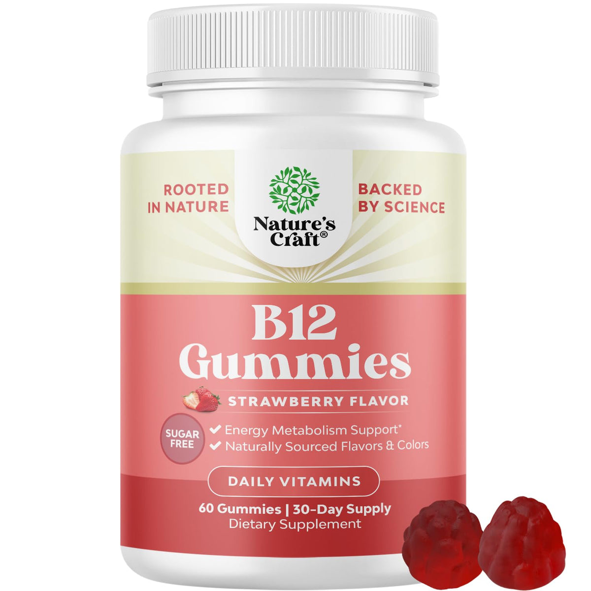 Natures Craft Vitamin B12 Gummies energy chew for daily focus