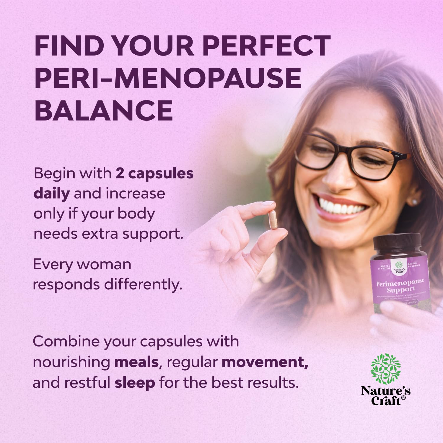 Nature's Craft vitex berry capsules emphasize mood balance and seasonal comfort.