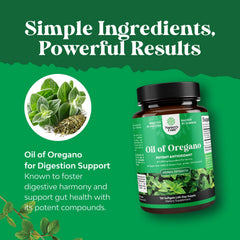 Natures Craft Wild Oregano Oil Softgels capsules on display for daily use.