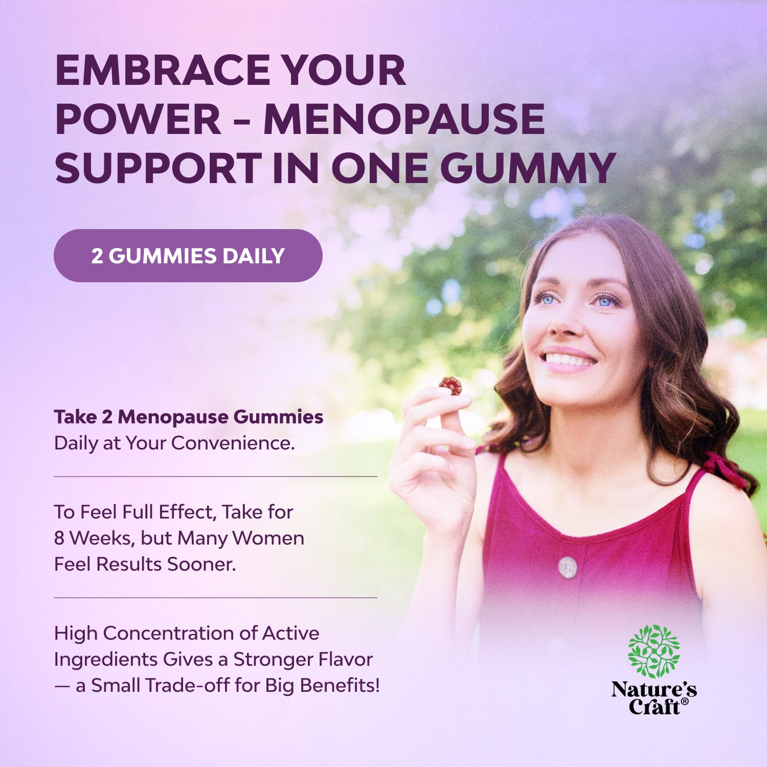 Natures Craft gummies provide essential Vitamin D and B-vitamins for overall wellness