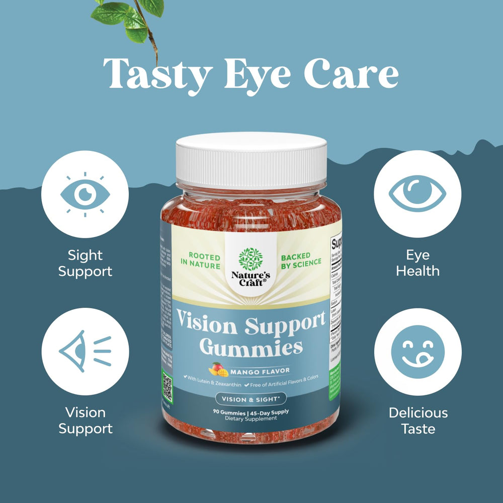 Natures Craft Zeaxanthin Plus Lutein gummies ingredients vegan non-GMO