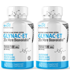 Nature's Fusions GlyNAC-ET bottle front for daily antioxidant support.
