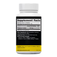 Nature's Fusions KI tablets 130 mg for adults, two tablets per dose