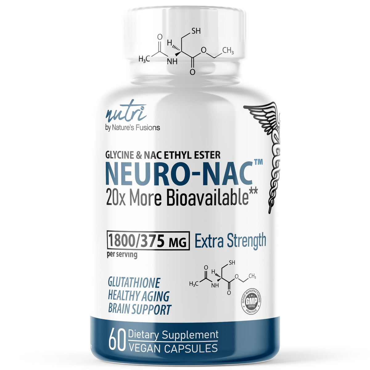 Nature's Fusions Neuro NAC bottle front for brain-support supplement.