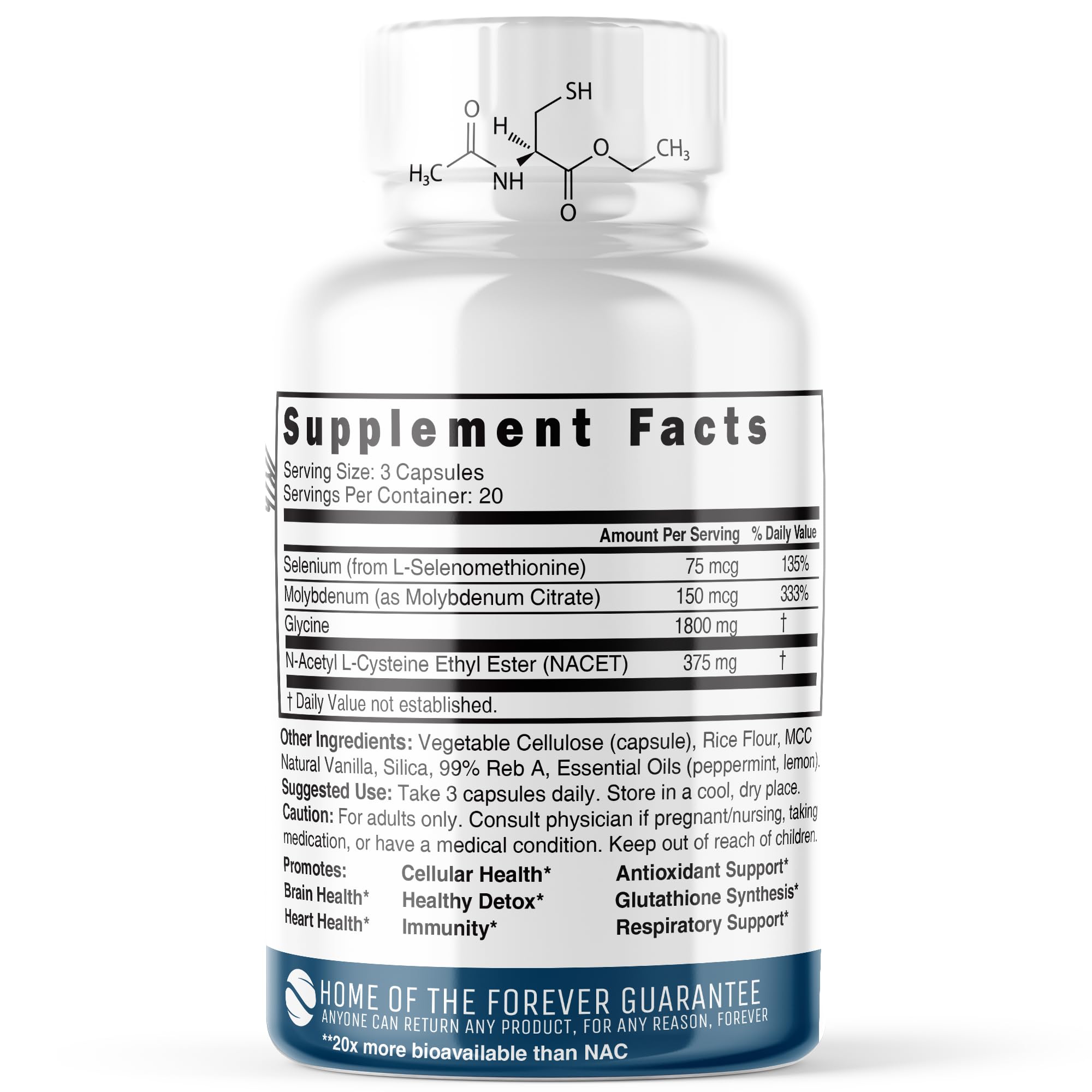 Nature's Fusions Neuro NAC packaging with mint accents suggests refreshing aroma.