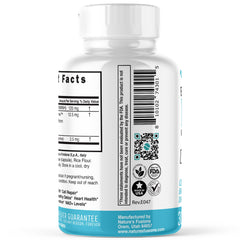 Nature's Fusions NMNH bottle side view for convenient mitochondrial-friendly supplementation.