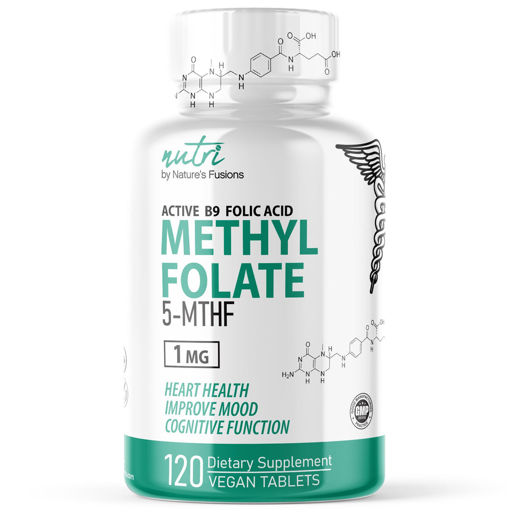 Nature's Fusions Nutri 5-MTHF bottle for daily methylation support.