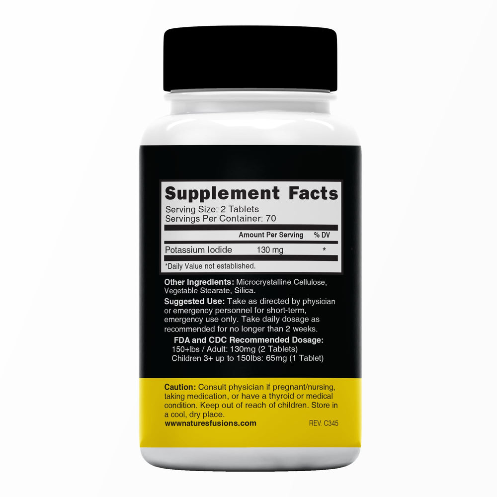 Nature's Fusions KI tablets divisible for precise dosing in all ages