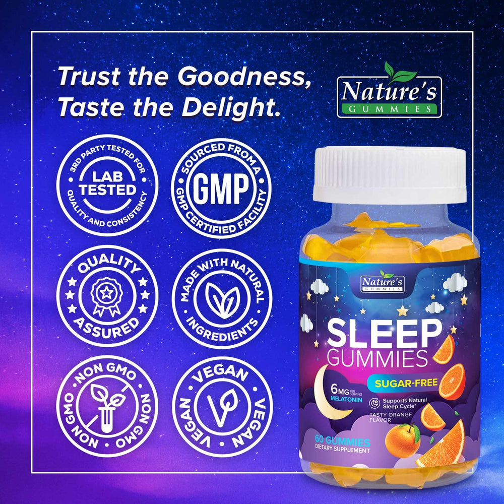 Nature's Gummies dosis 6 mg para adultos.