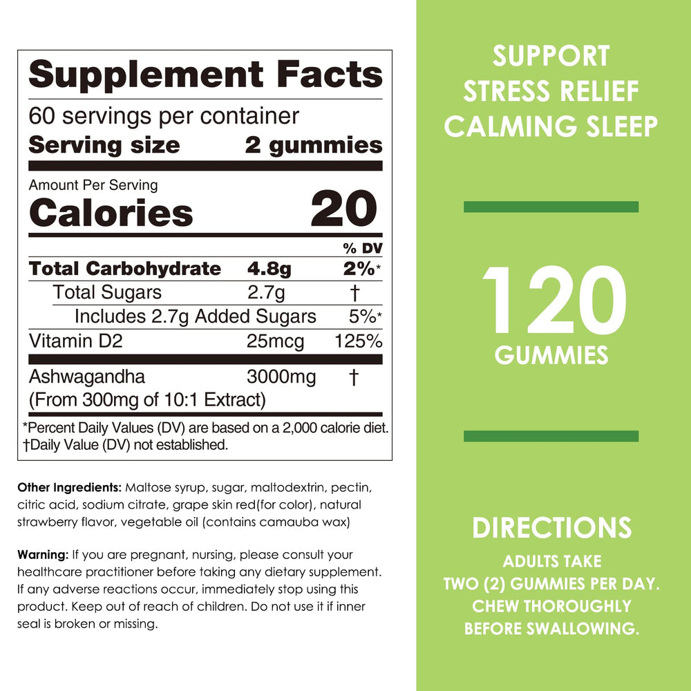 Lifestyle display of Nature's Key Ashwagandha Gummies for calm focus