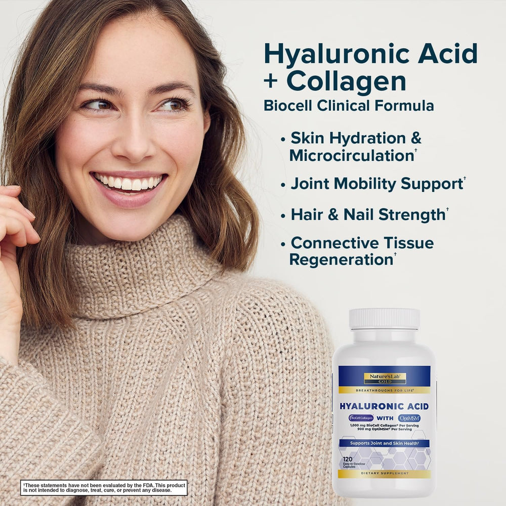 Nature's Lab Biocell Collagen close-up showing bioavailable peptides