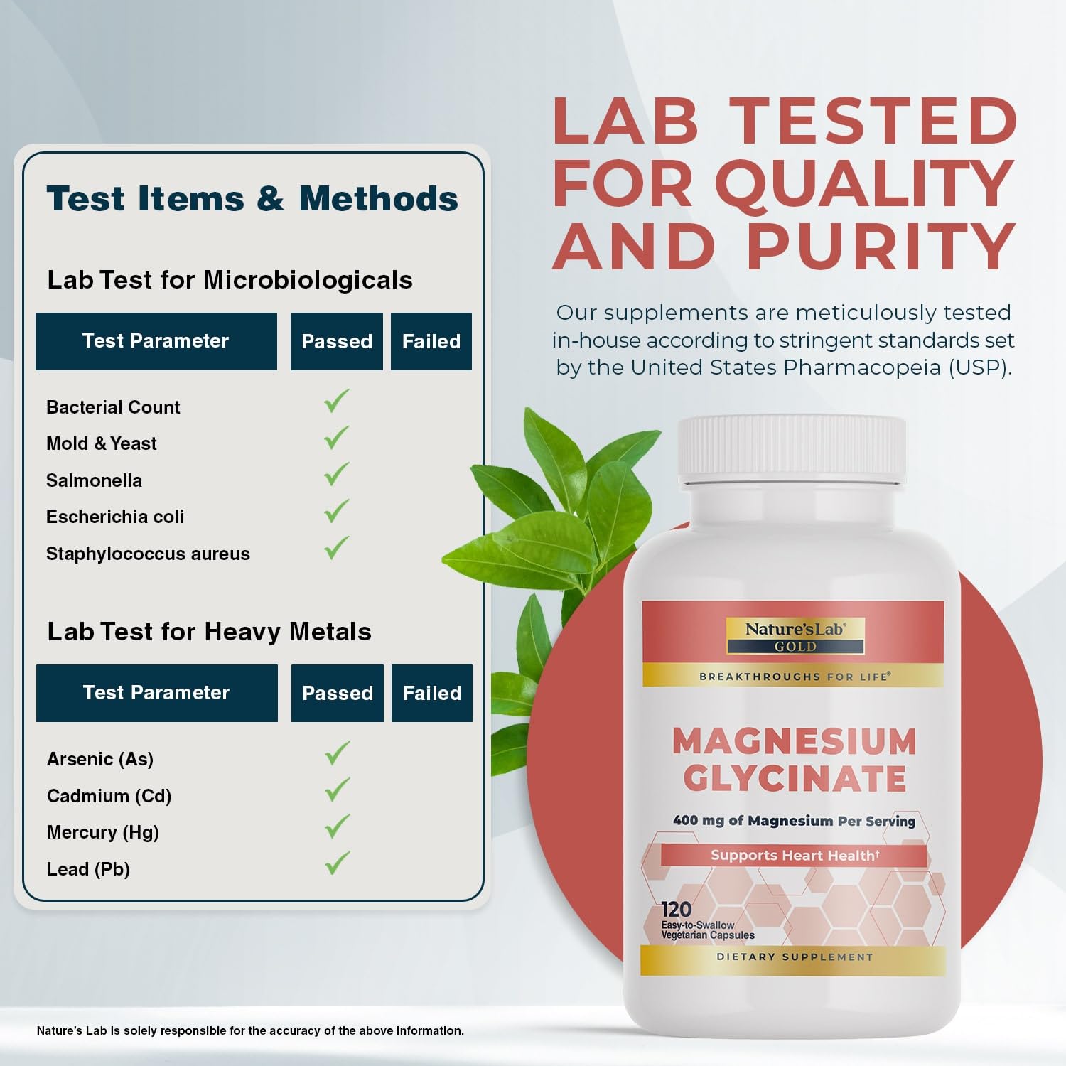 Pouring Nature's Lab Gold Magnesium Glycinate capsules to take with water.