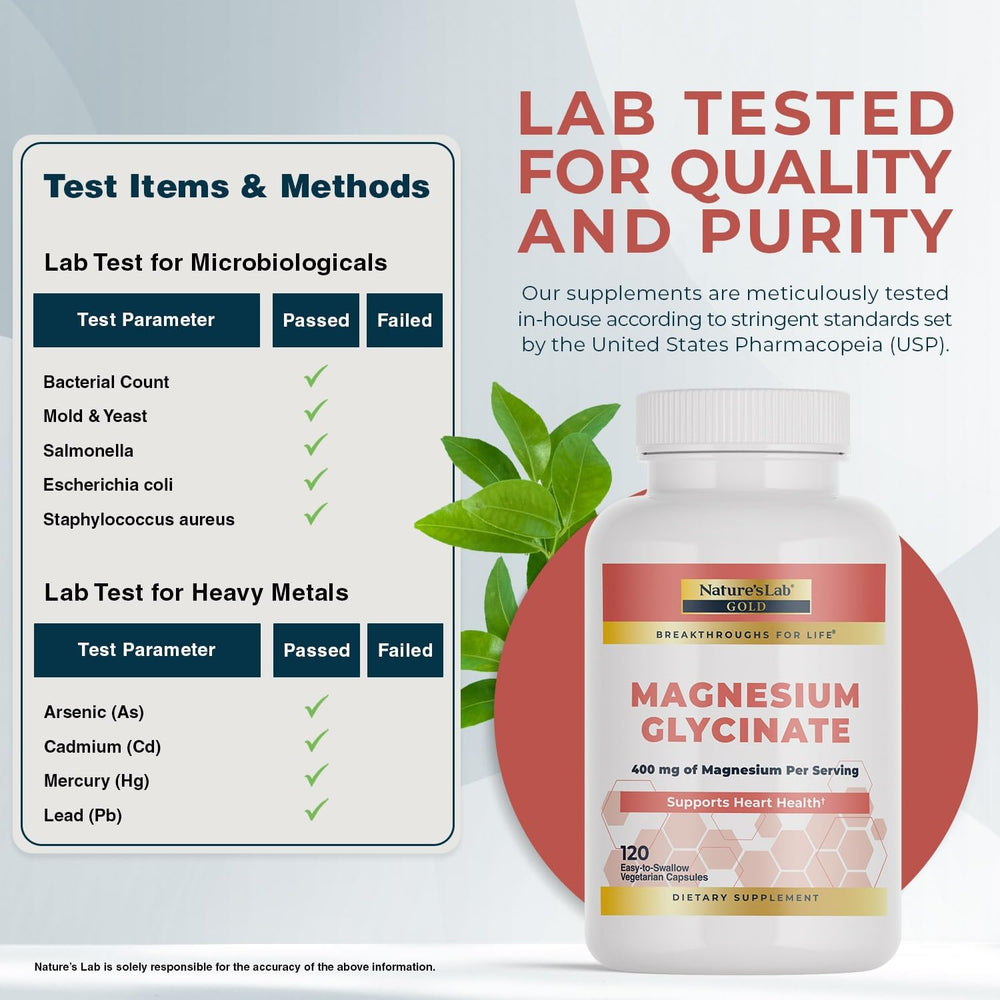 Pouring Nature's Lab Gold Magnesium Glycinate capsules to take with water.