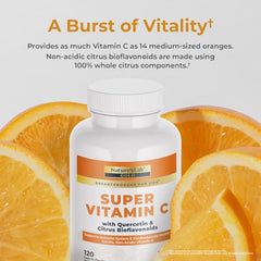Nature's Lab Gold Vitamina C 1000 mg - cápsulas vegetarianas fáciles de tragar