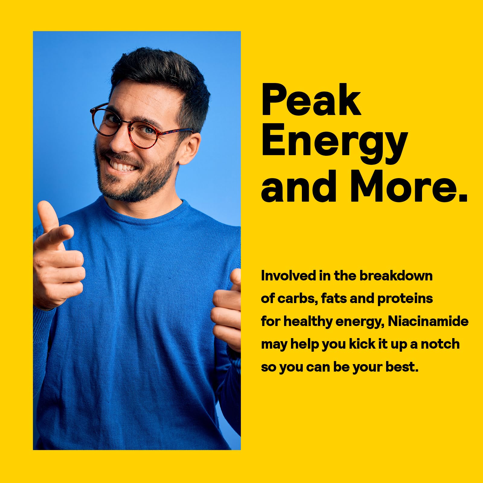 Nature's Life Energizing Niacinamide pour demonstrates easy daily dosing.