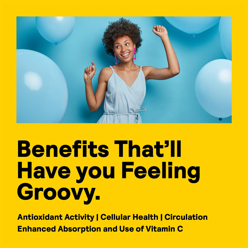 Nature's Life Lemon Bioflavonoids label close-up emphasizing ingredients and GMP quality.