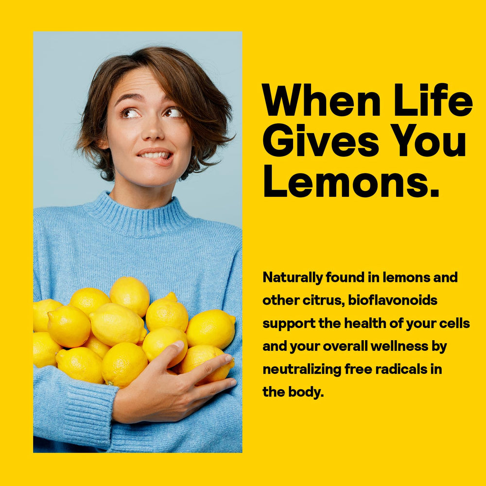 Nature's Life Lemon Bioflavonoids vial conveys easy daily use and consistent dosing.