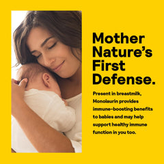 Nature's Life Monolaurin label graphic shows 1000 mg dosage